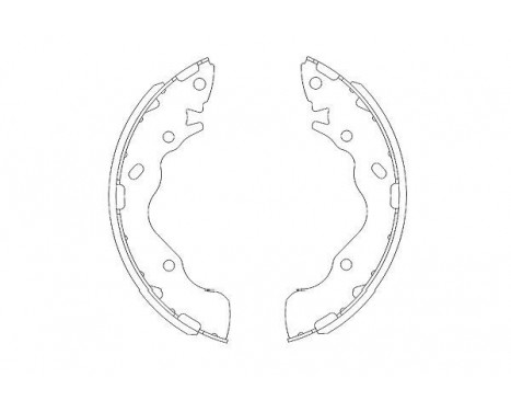 Brake Shoe Set KBS-3402 Kavo parts, Image 2