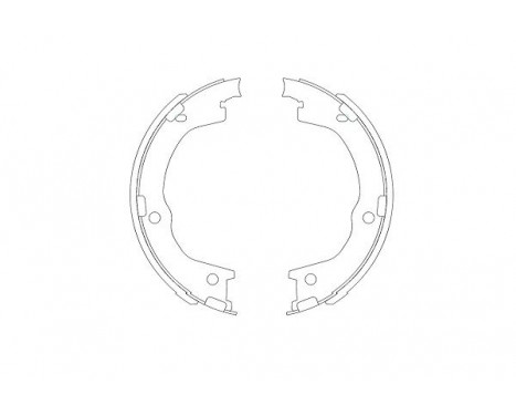 Brake Shoe Set KBS-3404 Kavo parts