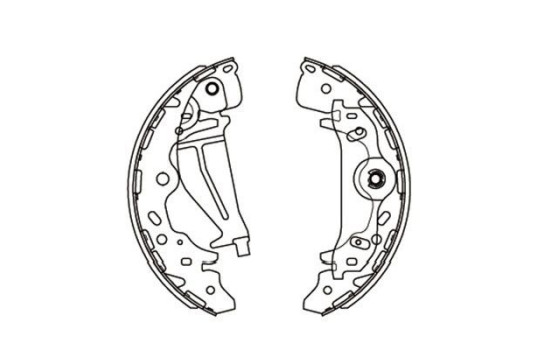Brake Shoe Set KBS-3405 Kavo parts, Image 2