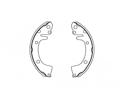 Brake Shoe Set KBS-3410 Kavo parts