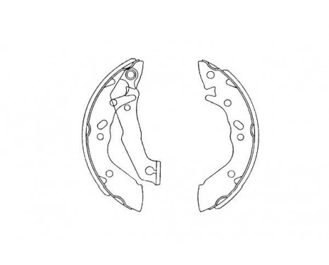 Brake Shoe Set KBS-3411 Kavo parts, Image 2