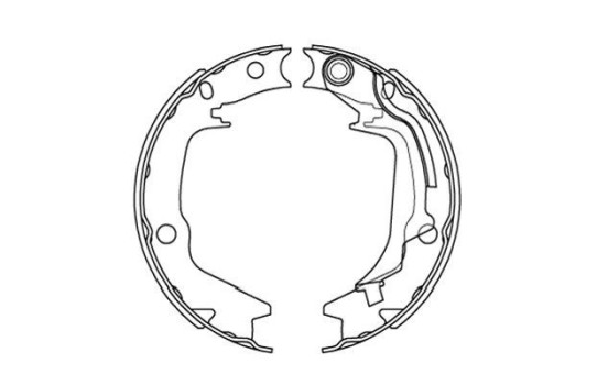 Brake Shoe Set KBS-3415 Kavo parts, Image 2