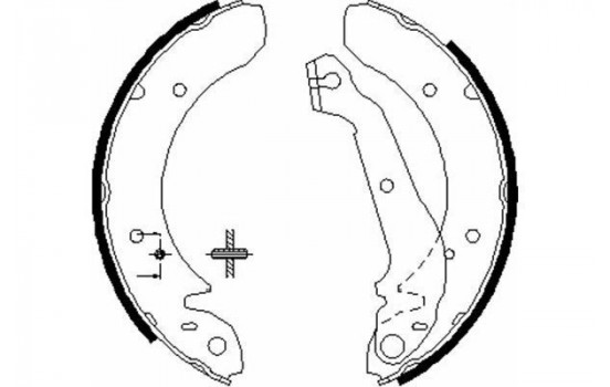 Brake Shoe Set KBS-3417 Kavo parts