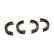 Brake shoe set KBS-3431 Kavo parts