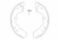 Brake Shoe Set KBS-3904 Kavo parts