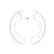 Brake Shoe Set KBS-3904 Kavo parts