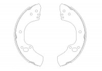 Brake Shoe Set KBS-3905 Kavo parts