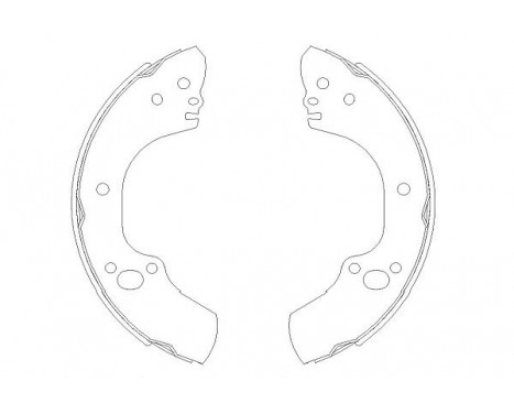 Brake Shoe Set KBS-3905 Kavo parts