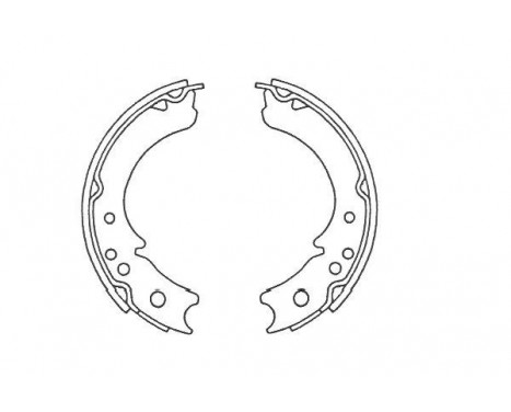 Brake Shoe Set KBS-3914 Kavo parts, Image 2