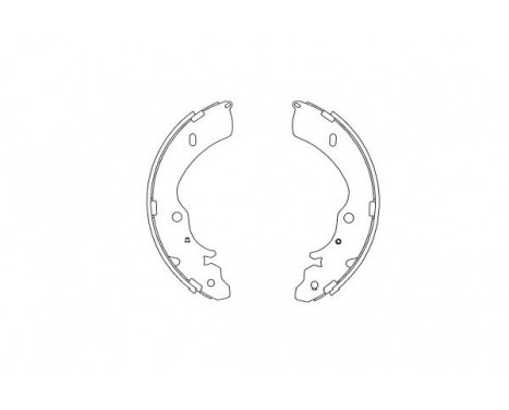 Brake Shoe Set KBS-3915 Kavo parts