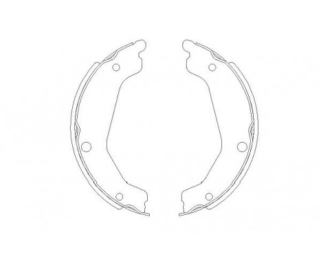 Brake Shoe Set KBS-4408 Kavo parts