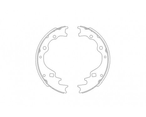 Brake Shoe Set KBS-5401 Kavo parts