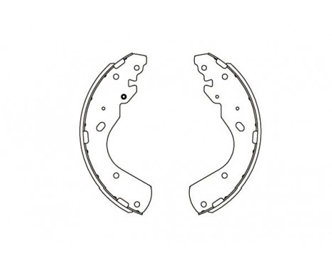 Brake Shoe Set KBS-5404 Kavo parts