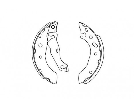 Brake Shoe Set KBS-5407 Kavo parts, Image 2