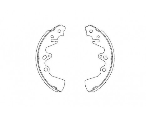 Brake Shoe Set KBS-5410 Kavo parts, Image 2