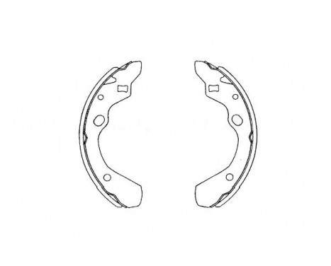Brake Shoe Set KBS-5411 Kavo parts