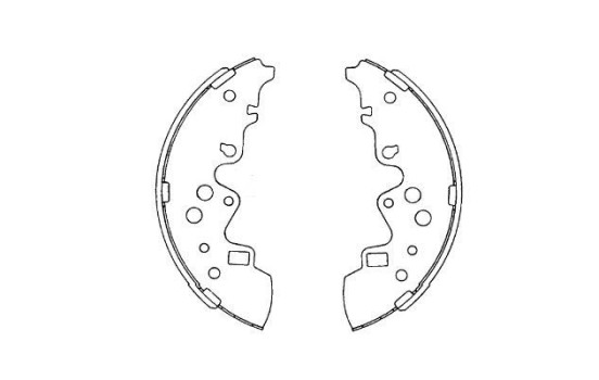 Brake Shoe Set KBS-5414 Kavo parts, Image 2