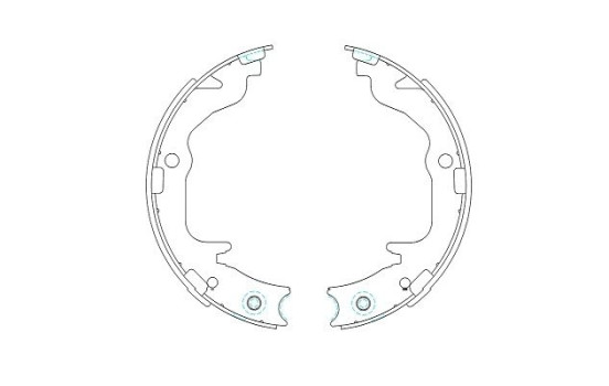 Brake Shoe Set KBS-6403 Kavo parts