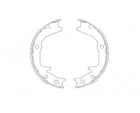 Brake Shoe Set KBS-6404 Kavo parts