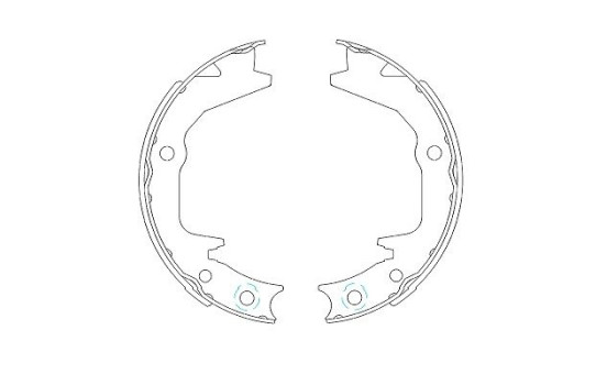 Brake Shoe Set KBS-6404 Kavo parts