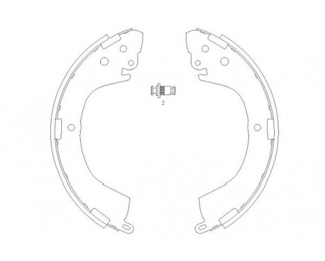 Brake Shoe Set KBS-6406 Kavo parts