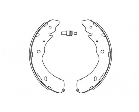 Brake Shoe Set KBS-6407 Kavo parts