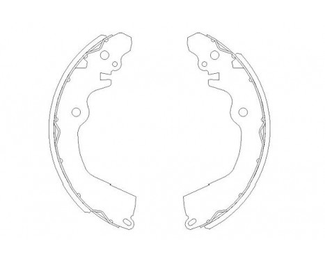 Brake Shoe Set KBS-6410 Kavo parts