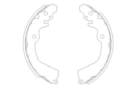 Brake Shoe Set KBS-6410 Kavo parts