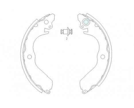 Brake Shoe Set KBS-6411 Kavo parts