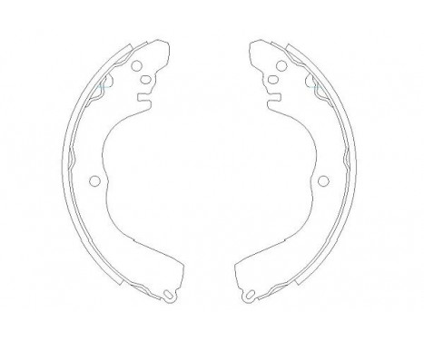 Brake Shoe Set KBS-6412 Kavo parts