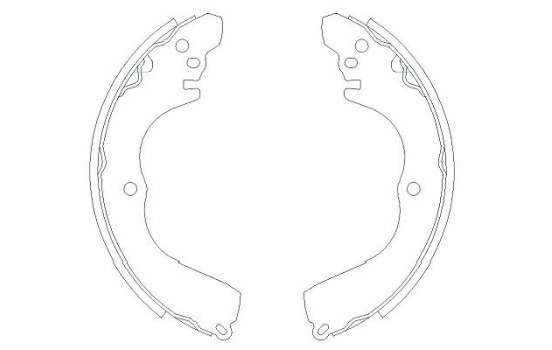 Brake Shoe Set KBS-6412 Kavo parts
