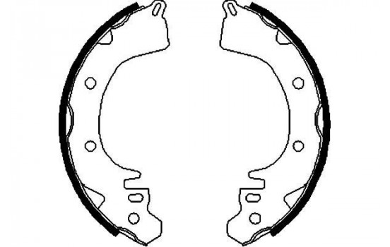 Brake Shoe Set KBS-6417 Kavo parts