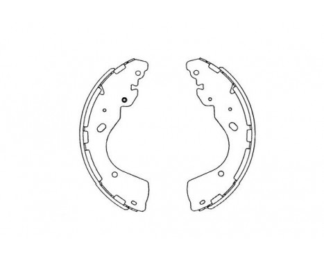 Brake Shoe Set KBS-7402 Kavo parts