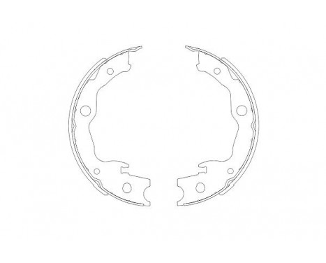 Brake Shoe Set KBS-7403 Kavo parts