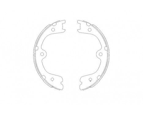 Brake Shoe Set KBS-7404 Kavo parts