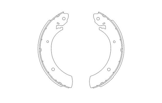 Brake Shoe Set KBS-7405 Kavo parts