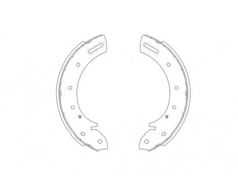 Brake Shoe Set KBS-7406 Kavo parts