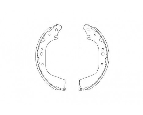 Brake Shoe Set KBS-7409 Kavo parts