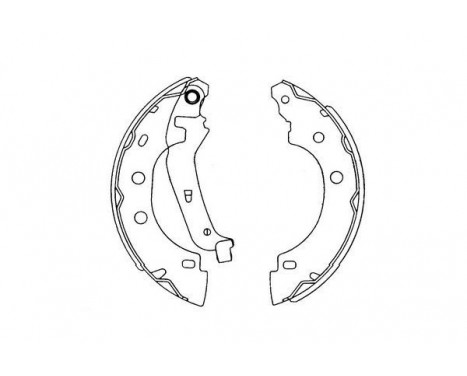 Brake Shoe Set KBS-7410 Kavo parts, Image 2