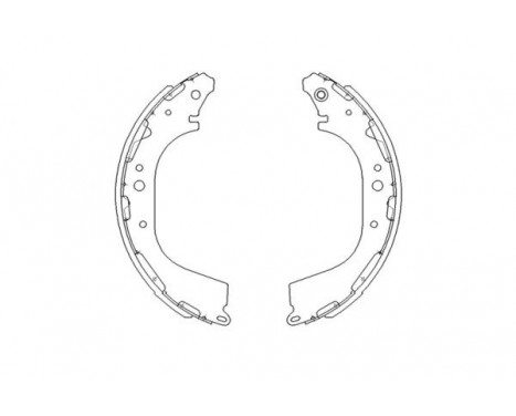 Brake Shoe Set KBS-7411 Kavo parts