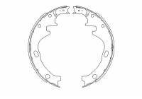 Brake Shoe Set KBS-7412 Kavo parts