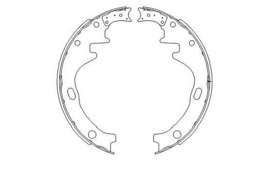 Brake Shoe Set KBS-7412 Kavo parts