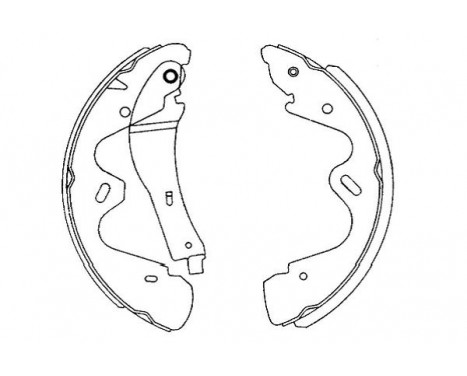 Brake Shoe Set KBS-7418 Kavo parts