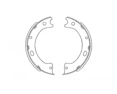 Brake Shoe Set KBS-7420 Kavo parts, Image 2