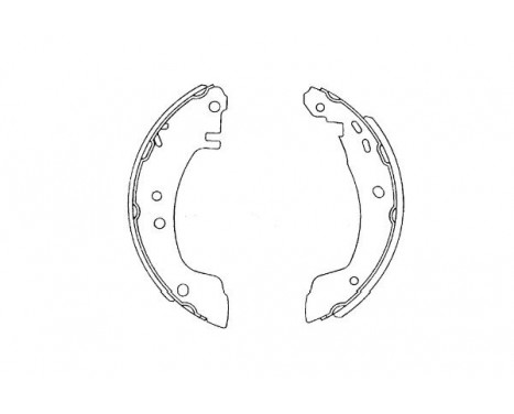 Brake Shoe Set KBS-7423 Kavo parts