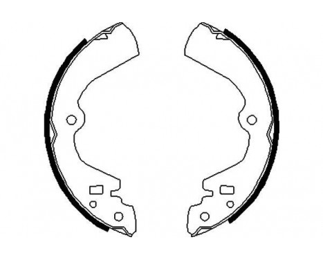 Brake Shoe Set KBS-7431 Kavo parts
