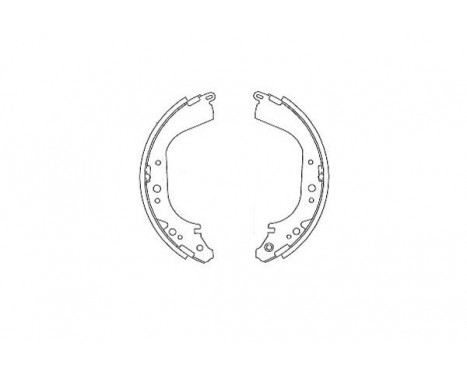 Brake Shoe Set KBS-7435 Kavo parts