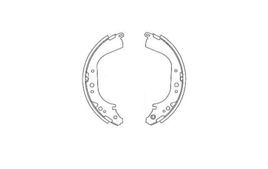 Brake Shoe Set KBS-7435 Kavo parts