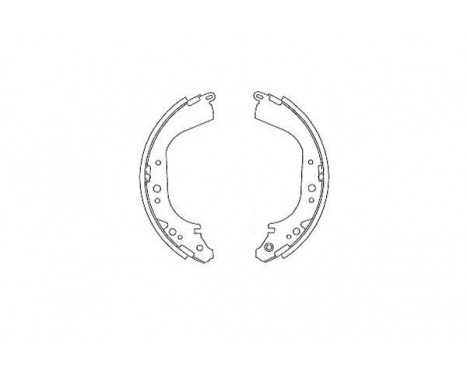 Brake Shoe Set KBS-7435 Kavo parts, Image 2