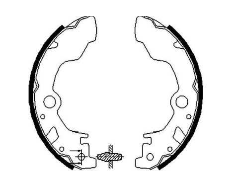 Brake Shoe Set KBS-8405 Kavo parts